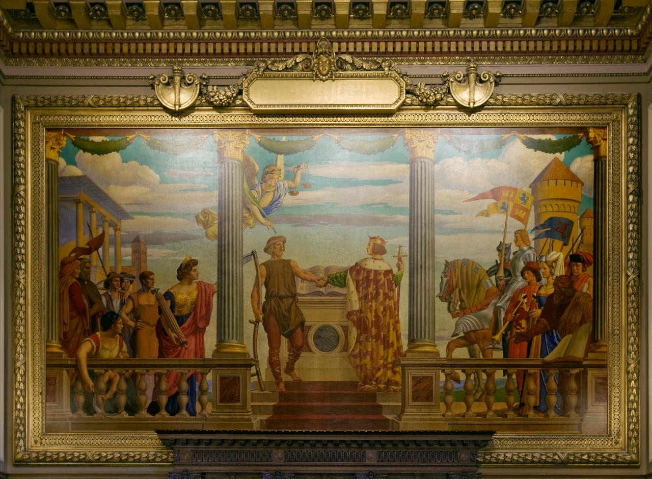 Murale del tribunale occidentale, Howard M. Metzenbaum U.S. Courthouse, Cleveland